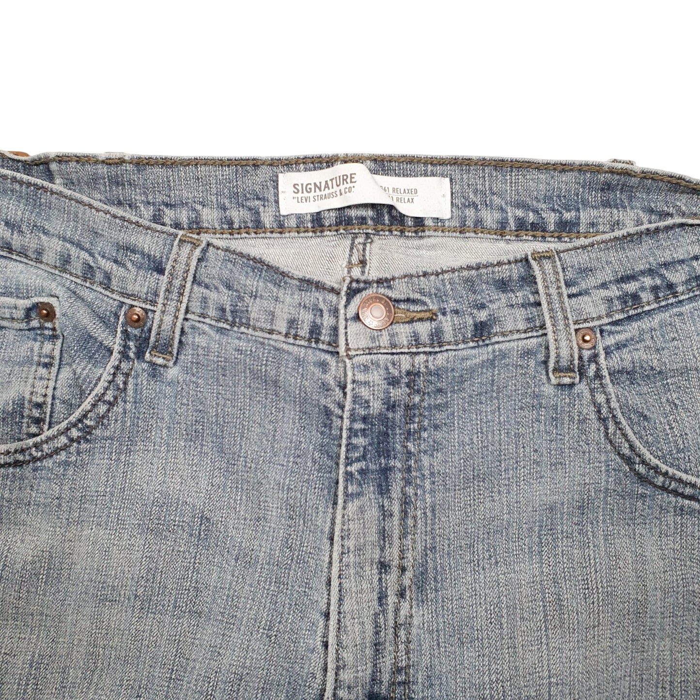 Mens Blue Levis Relaxed Denizen JeansW38 L32