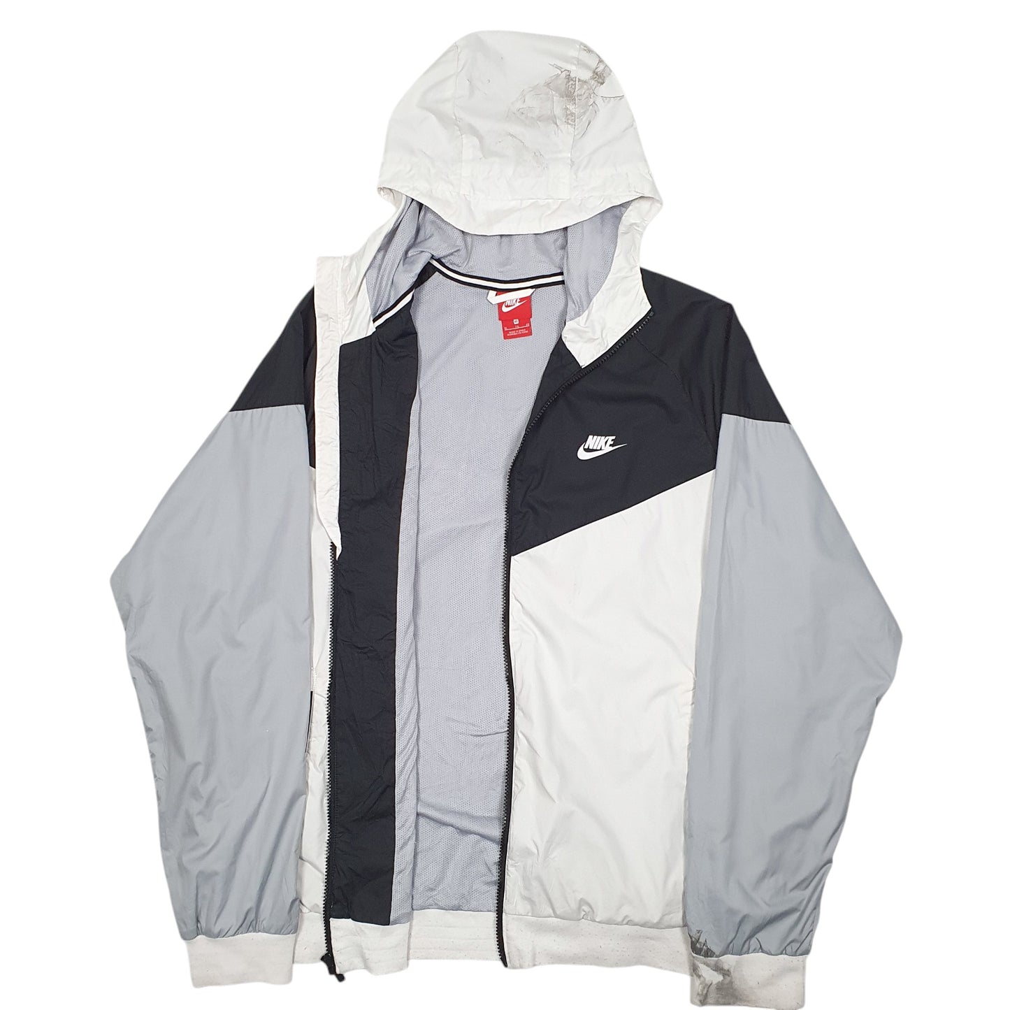 Mens White Nike Windrunner  Coat