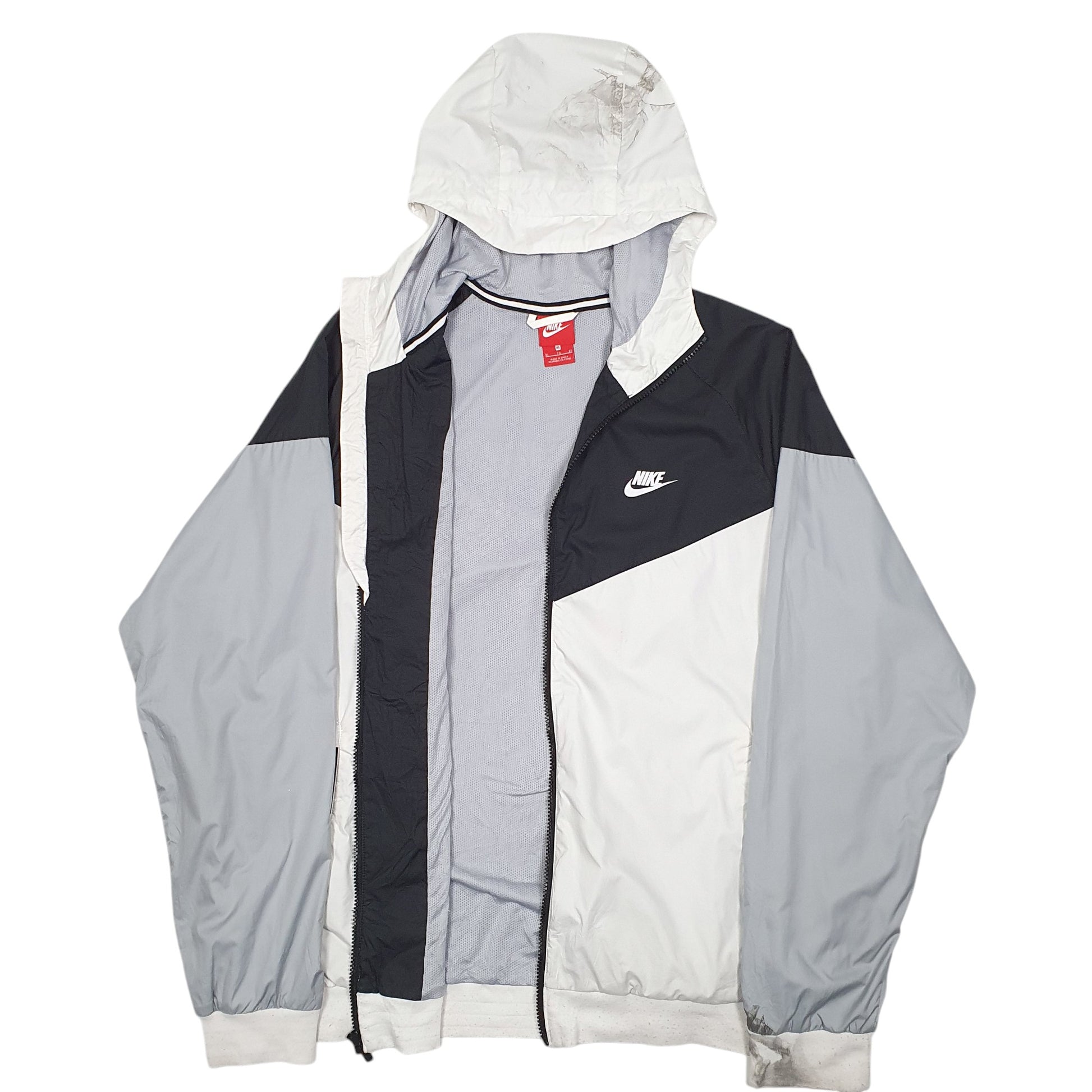 Mens White Nike Windrunner  Coat