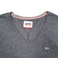 Mens Blue Tommy Hilfiger V Neck Short Sleeve T Shirt