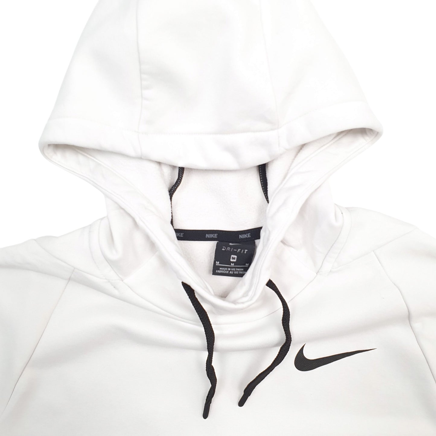 Mens White Nike Dri-Fit Hoodie Jumper