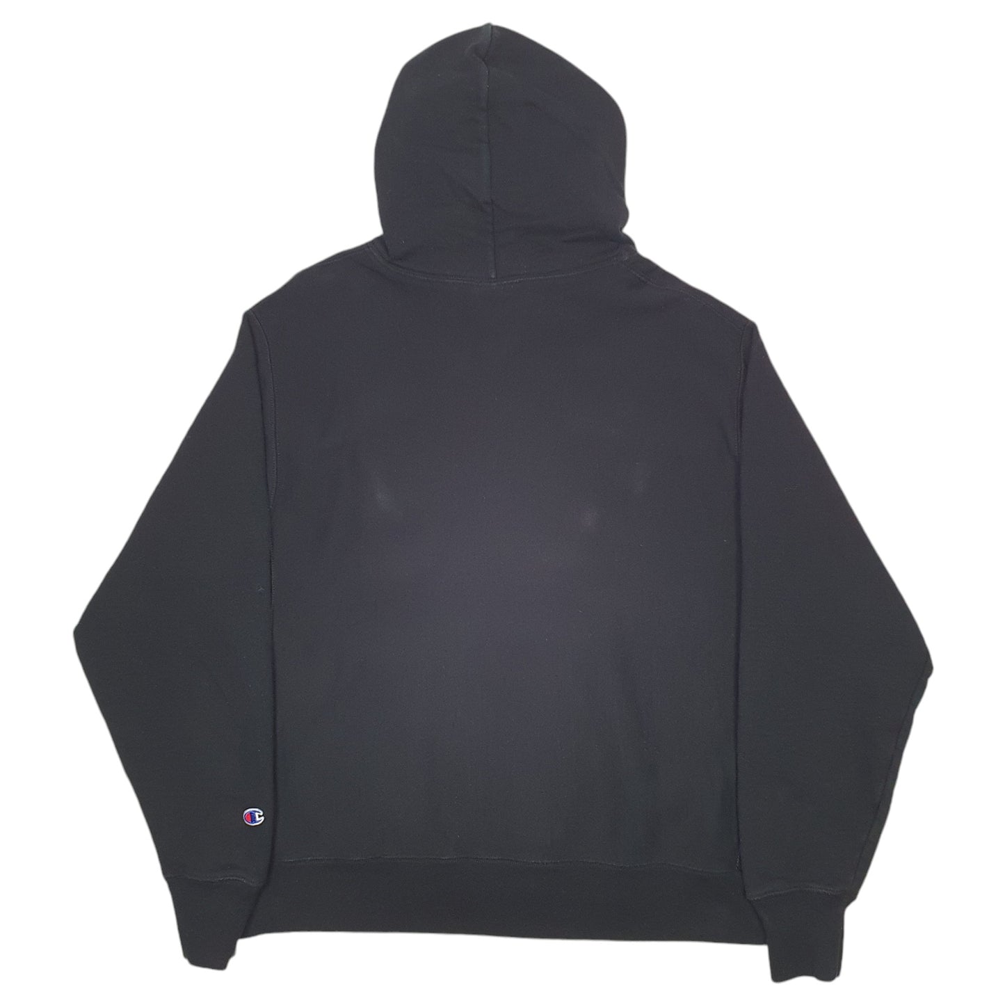 Mens Black Champion Reverse Weave Hoodie Jumper
