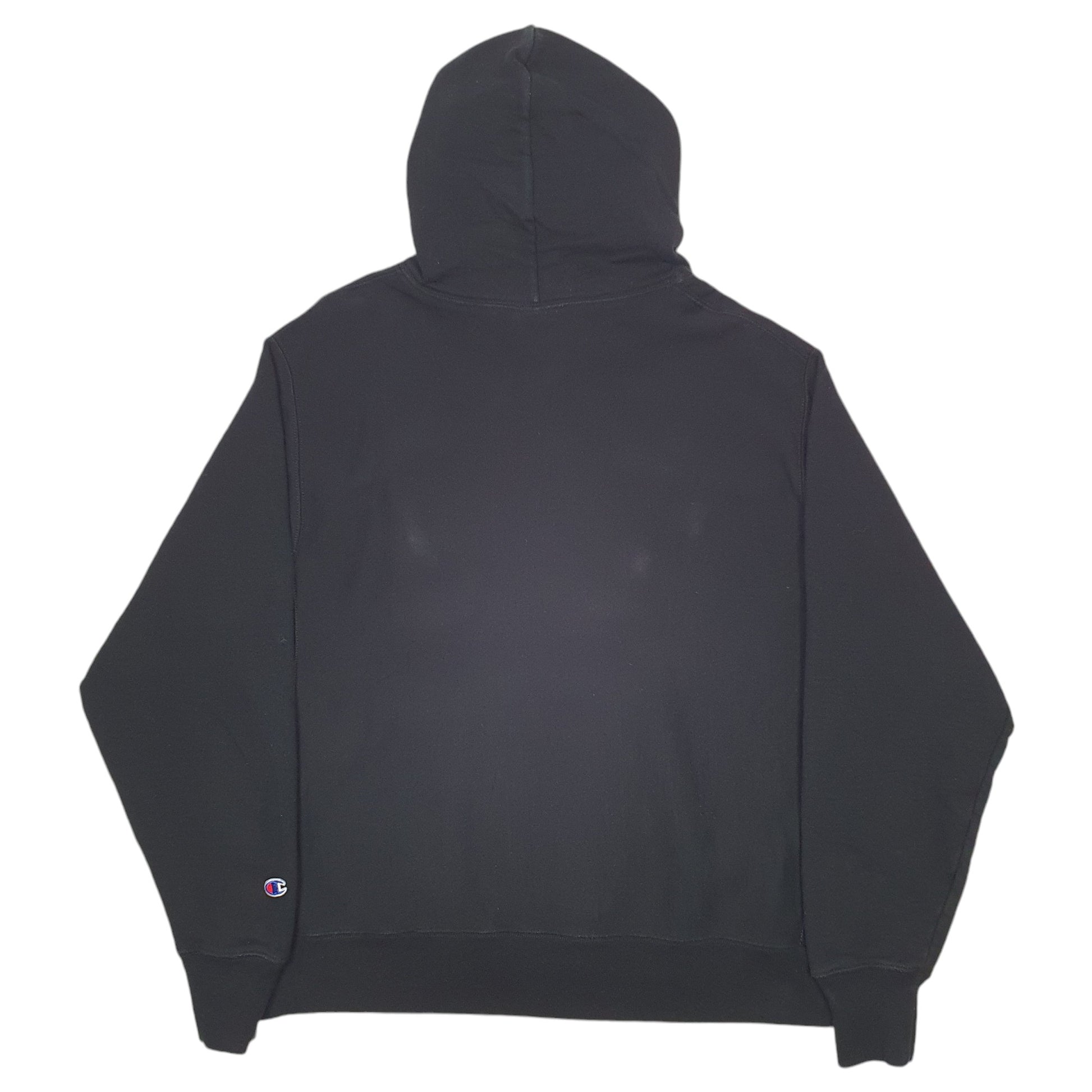 Mens Black Champion Reverse Weave Hoodie Jumper