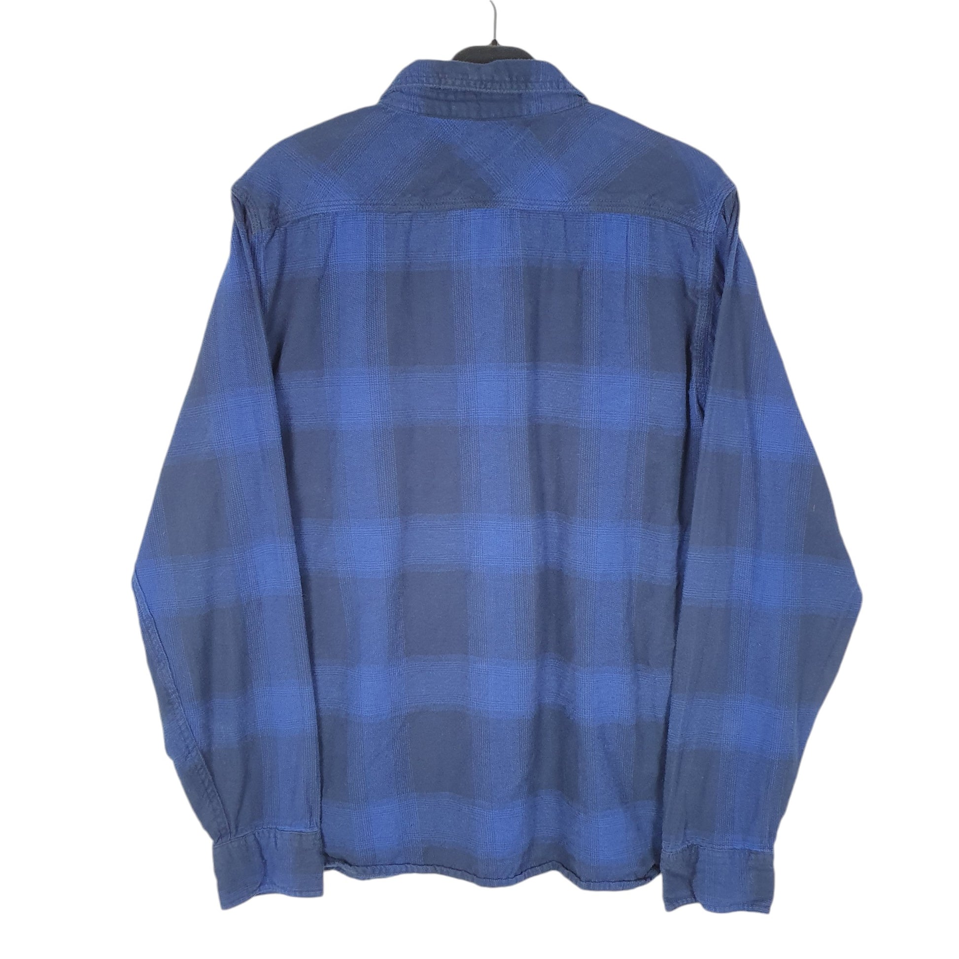 Mens Blue Levis Flannel Lumberjack Long Sleeve Shirt