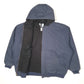 Mens Blue Alaska Bay Active Hooded  Coat