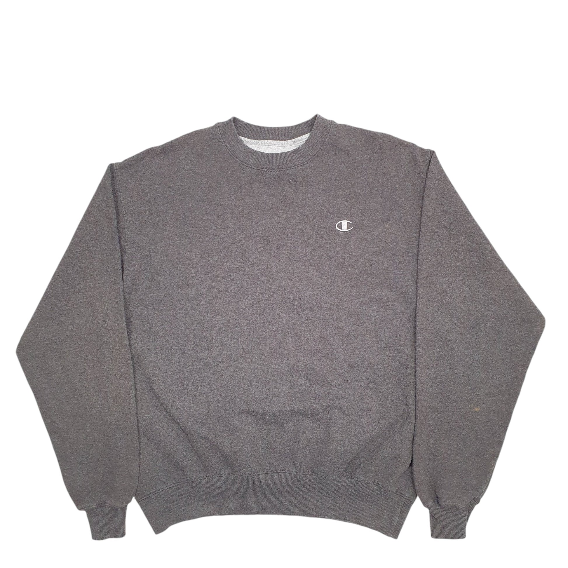 Mens Grey Champion  Crewneck Jumper