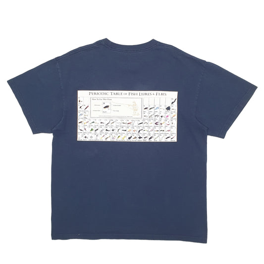 Mens Blue Columbia Sportswear PFG Fishing Short Sleeve T Shirt