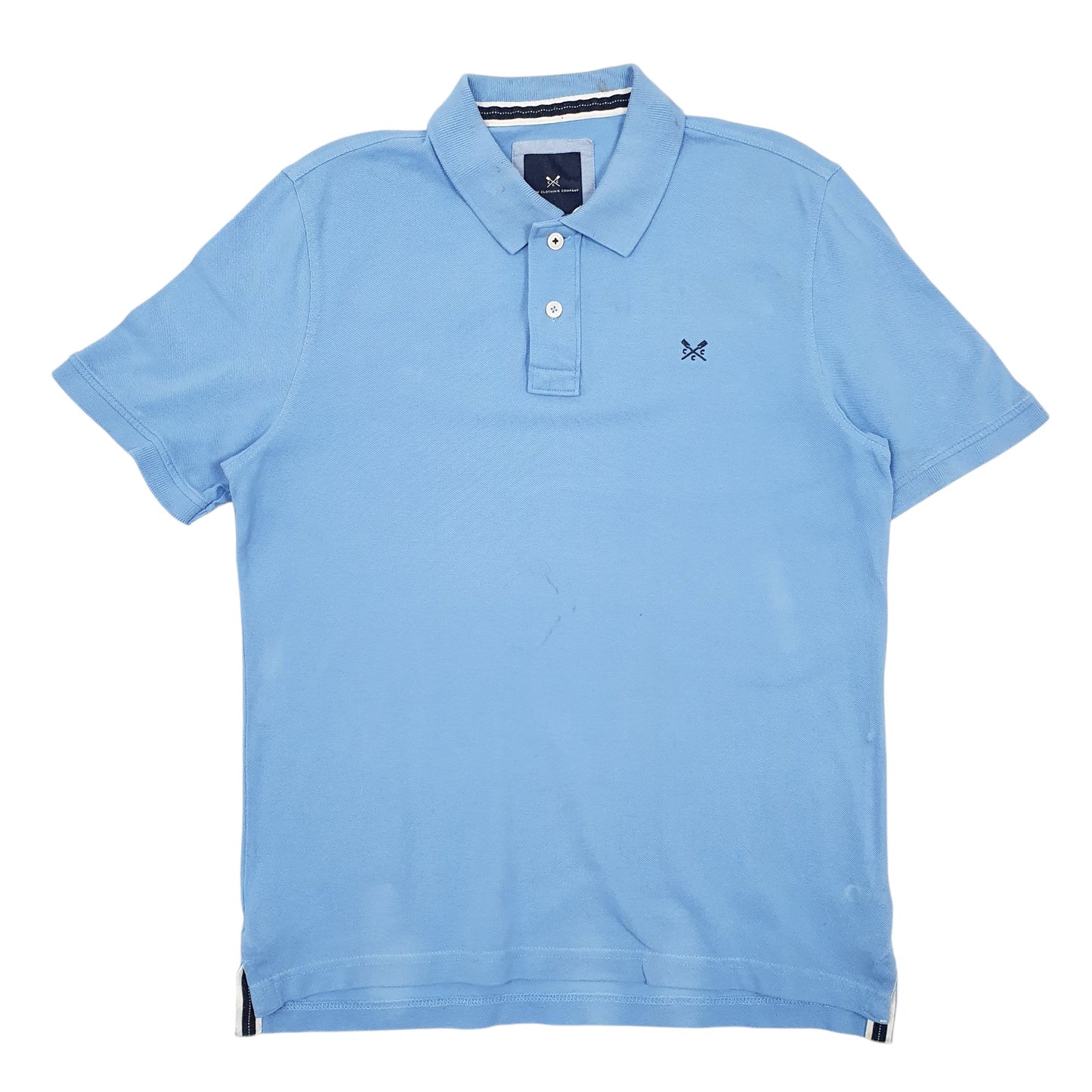 Mens Blue Crew Clothing Company  Short Sleeve Polo Shirt