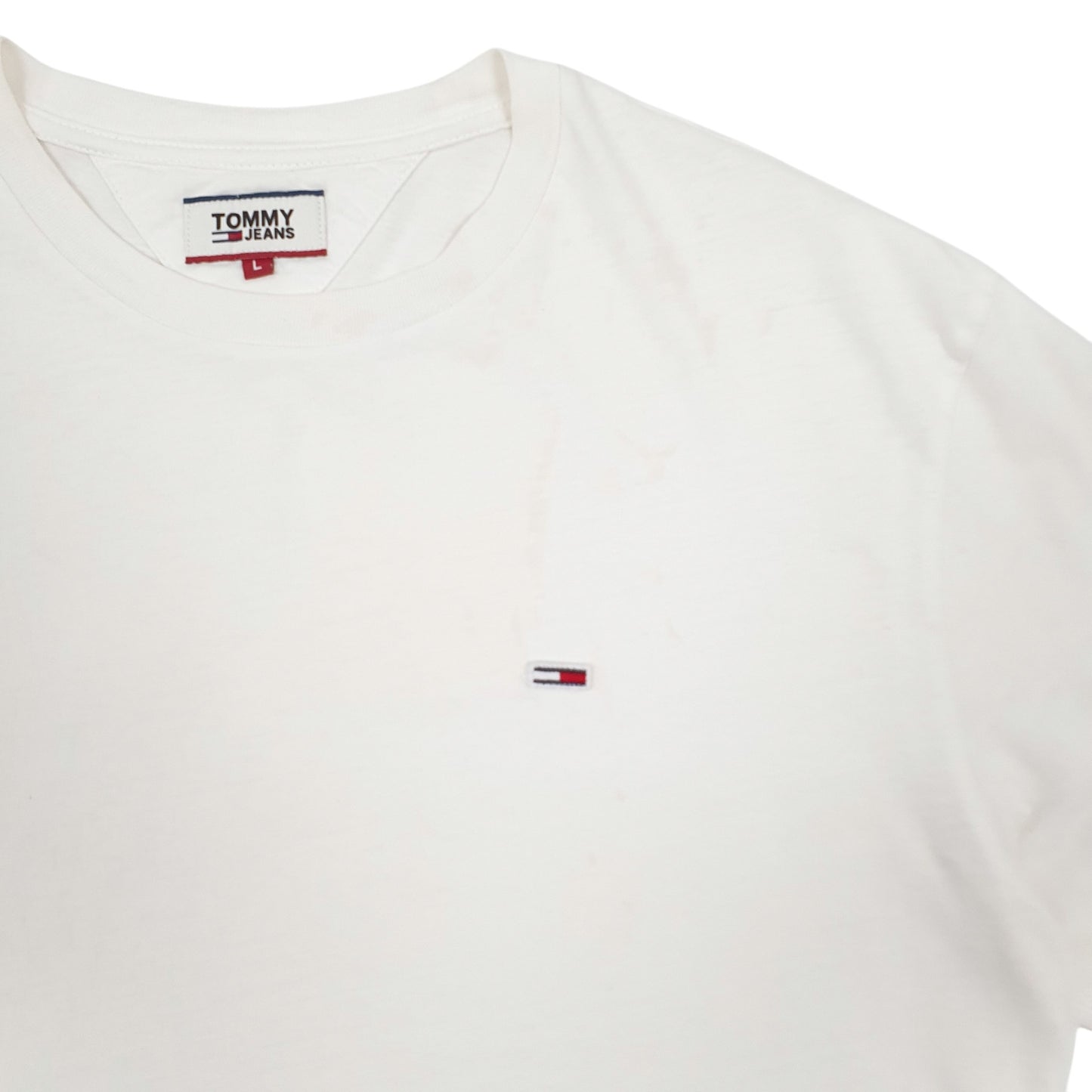 Mens White Tommy Hilfiger  Short Sleeve T Shirt