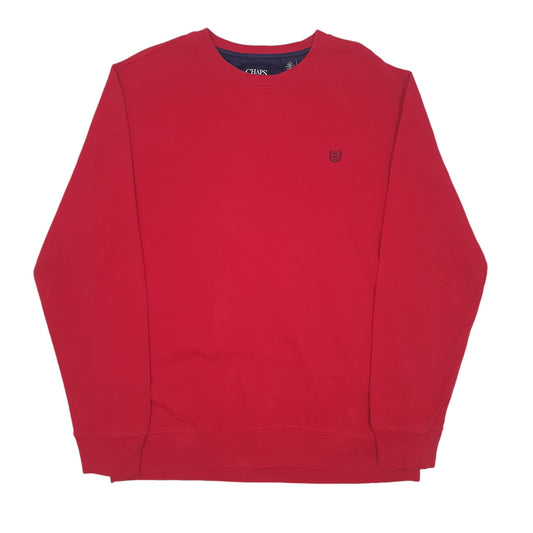 Mens Red Chaps  Crewneck Jumper