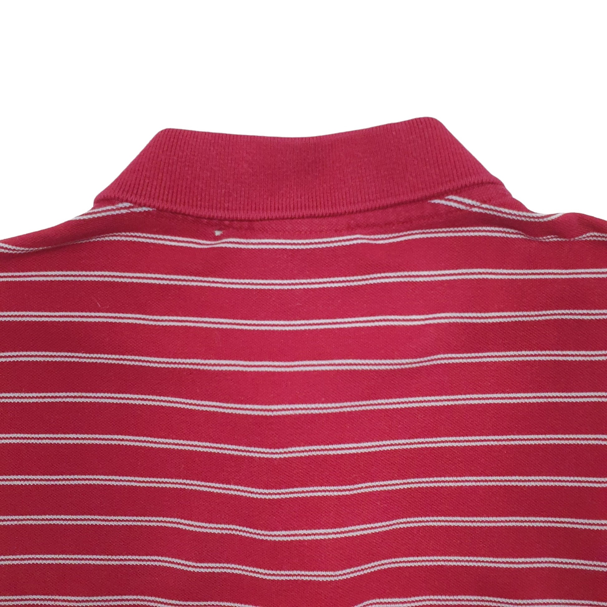 Mens Red Lacoste  Short Sleeve Polo Shirt