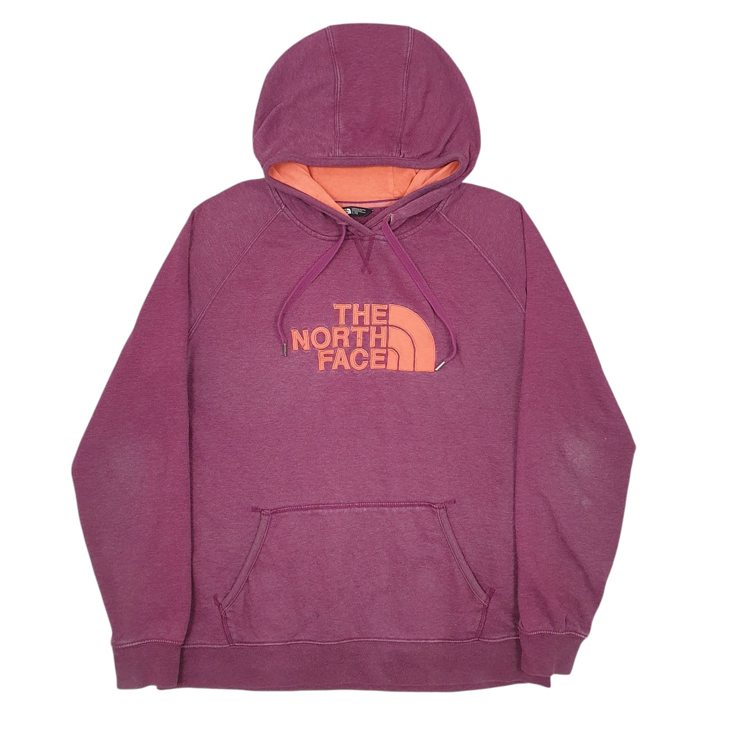Womens Burgundy The North Face Spellout Hoodie Jumper