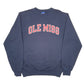 Mens Navy Champion Ole Miss USA College Spellout Crewneck Jumper