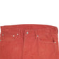 Mens Orange Levis 514 Corduroy Trousers