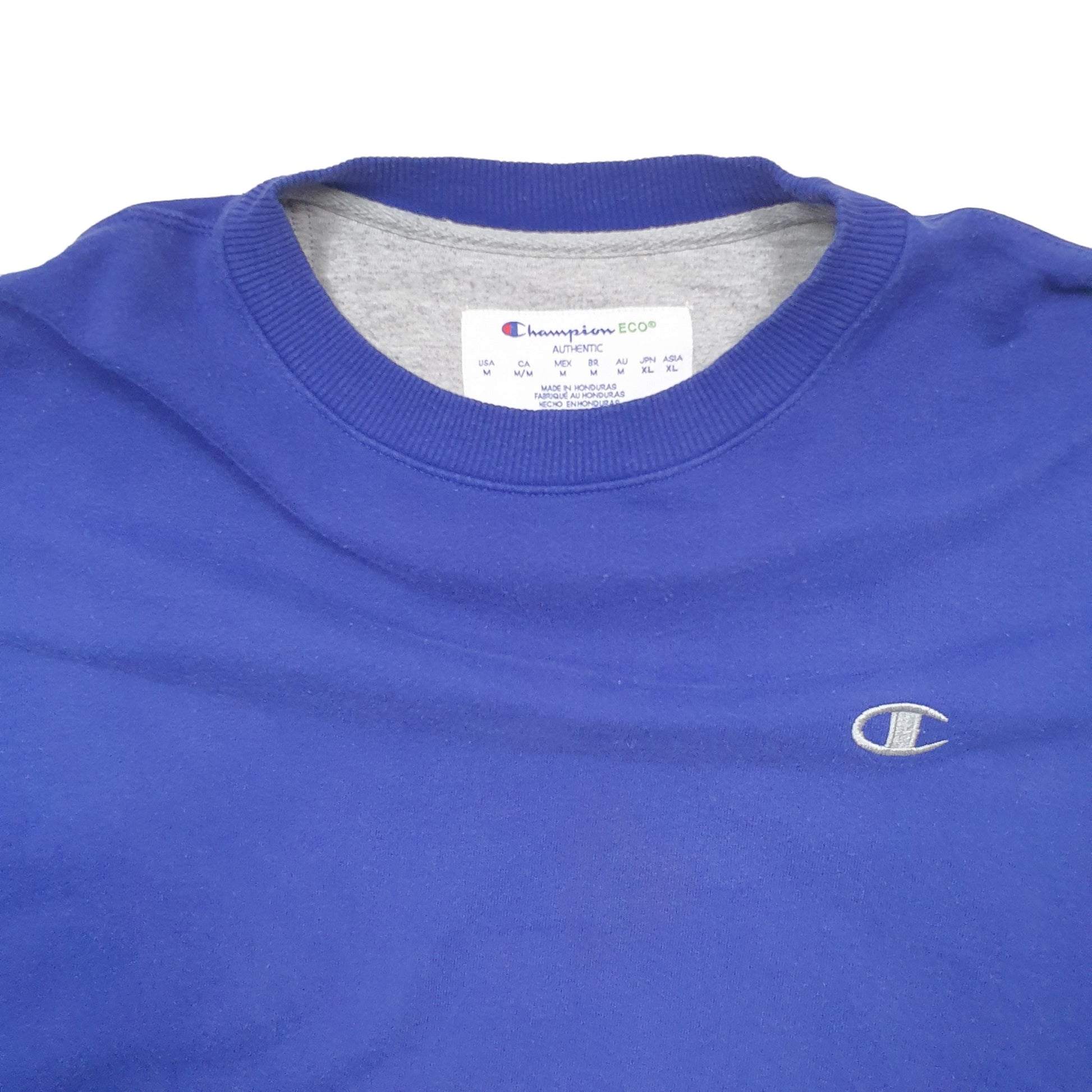 Mens Blue Champion  Crewneck Jumper
