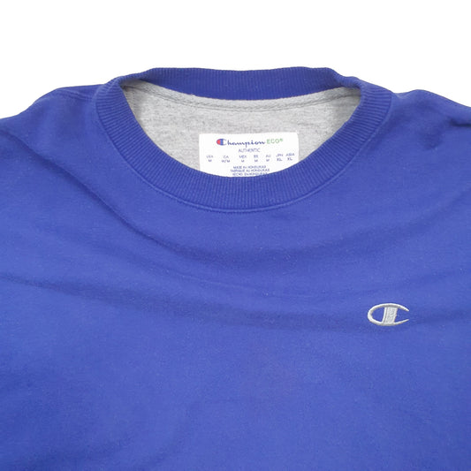 Mens Blue Champion  Crewneck Jumper