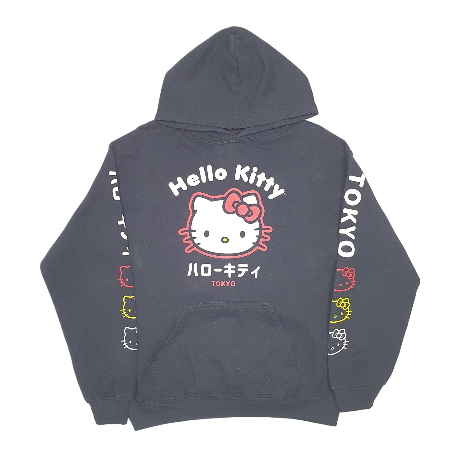 Womens Black Hello Kitty Tokyo Hoodie Jumper