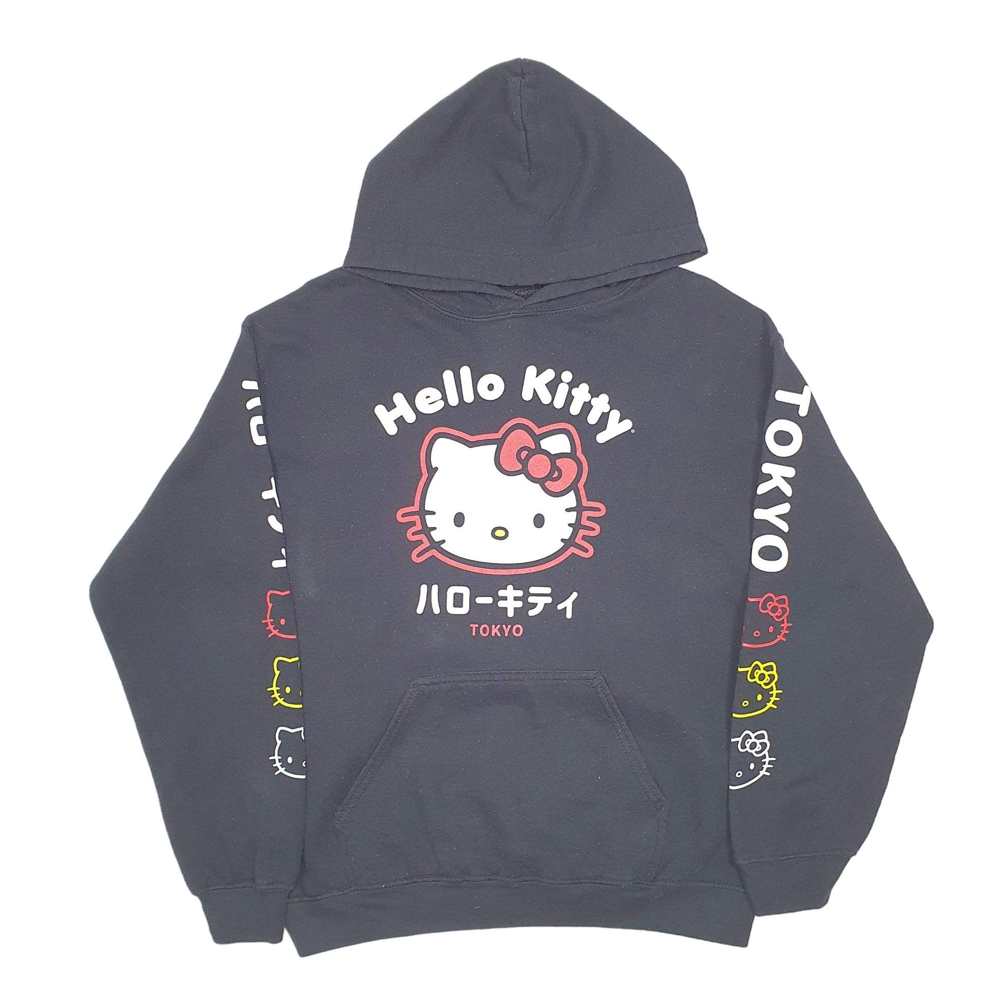 Womens Black Hello Kitty Tokyo Hoodie Jumper