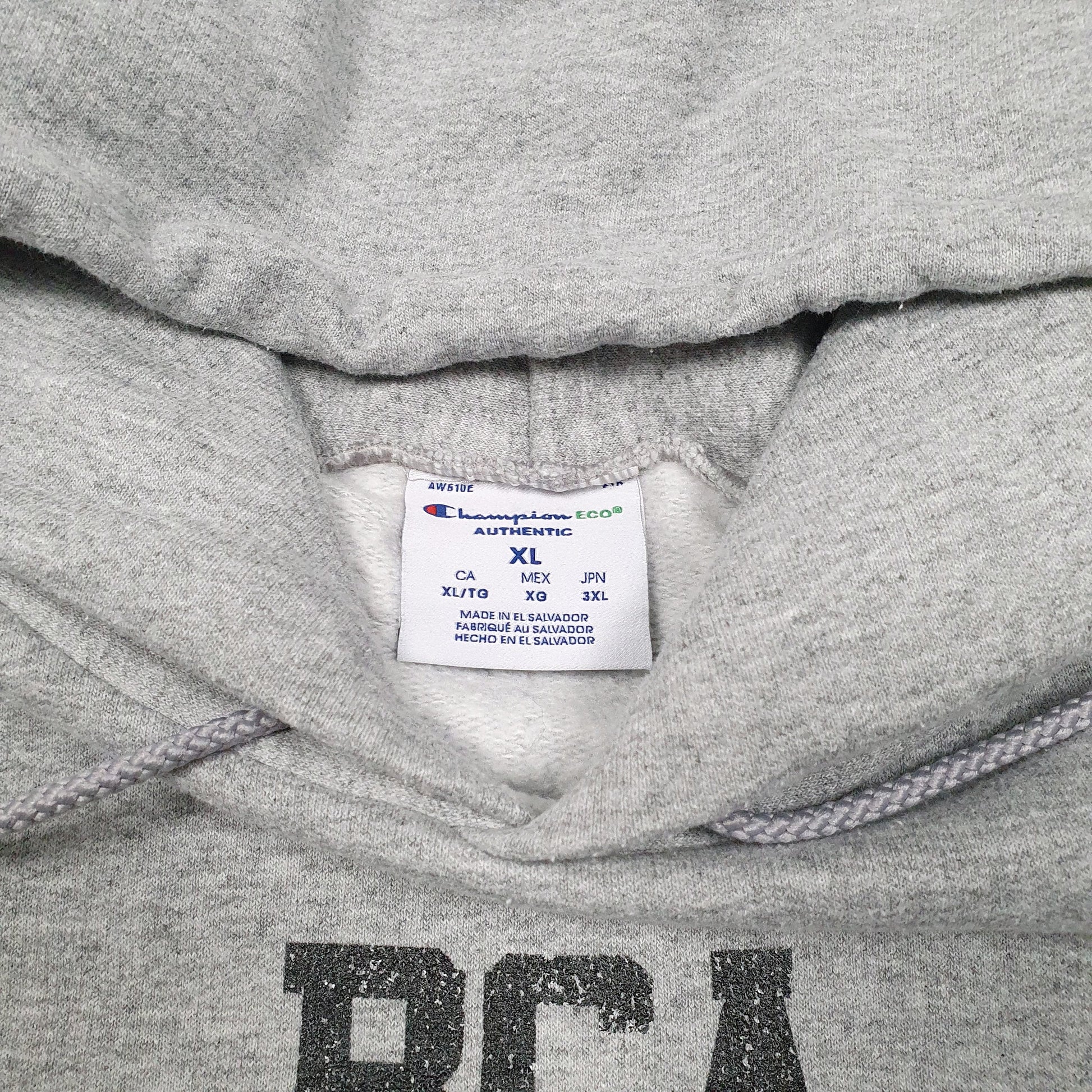 Mens Grey Champion BCA Soccer Royals USA Hoodie Jumper
