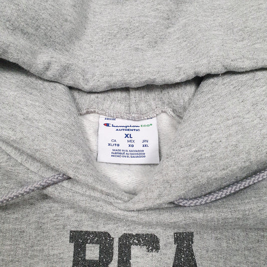 Mens Grey Champion BCA Soccer Royals USA Hoodie Jumper
