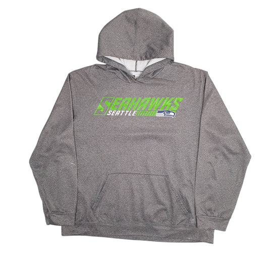 Mens Grey NFL Seattle Seahawks Lightweight Hoodie Jumper