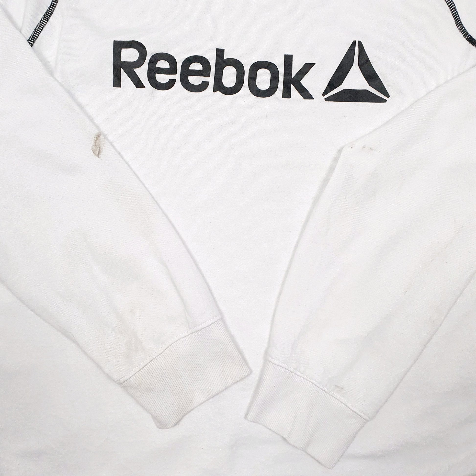 Womens White Reebok  Crewneck Jumper