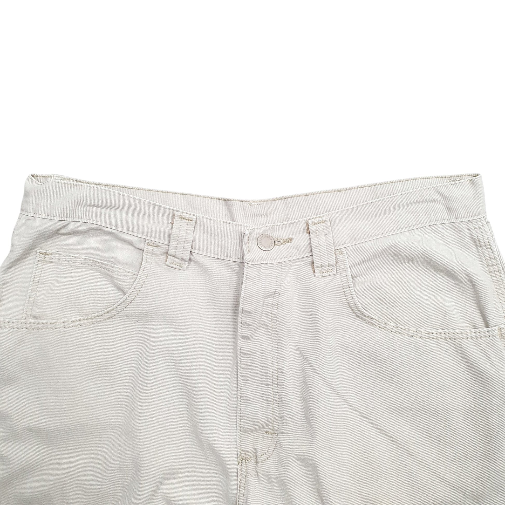 Mens Cream Wrangler Denim Jeans Jorts Denim Shorts