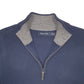 Mens Navy Nautica Knit Quarter Zip Jumper