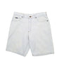 Mens Blue Lee Bleached Denim Shorts