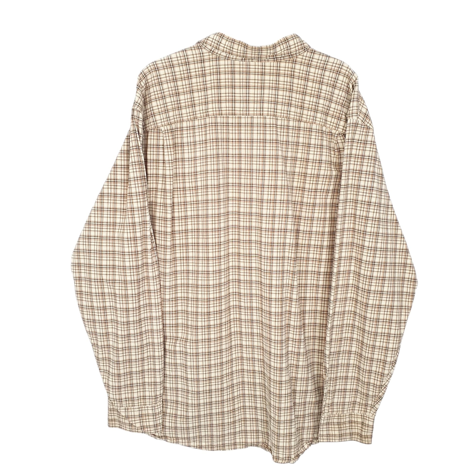 Mens Beige Guess  Long Sleeve Shirt