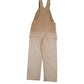 Mens Beige Carhartt R37 BRN Double Knee Overalls Bib Dungaree Trousers