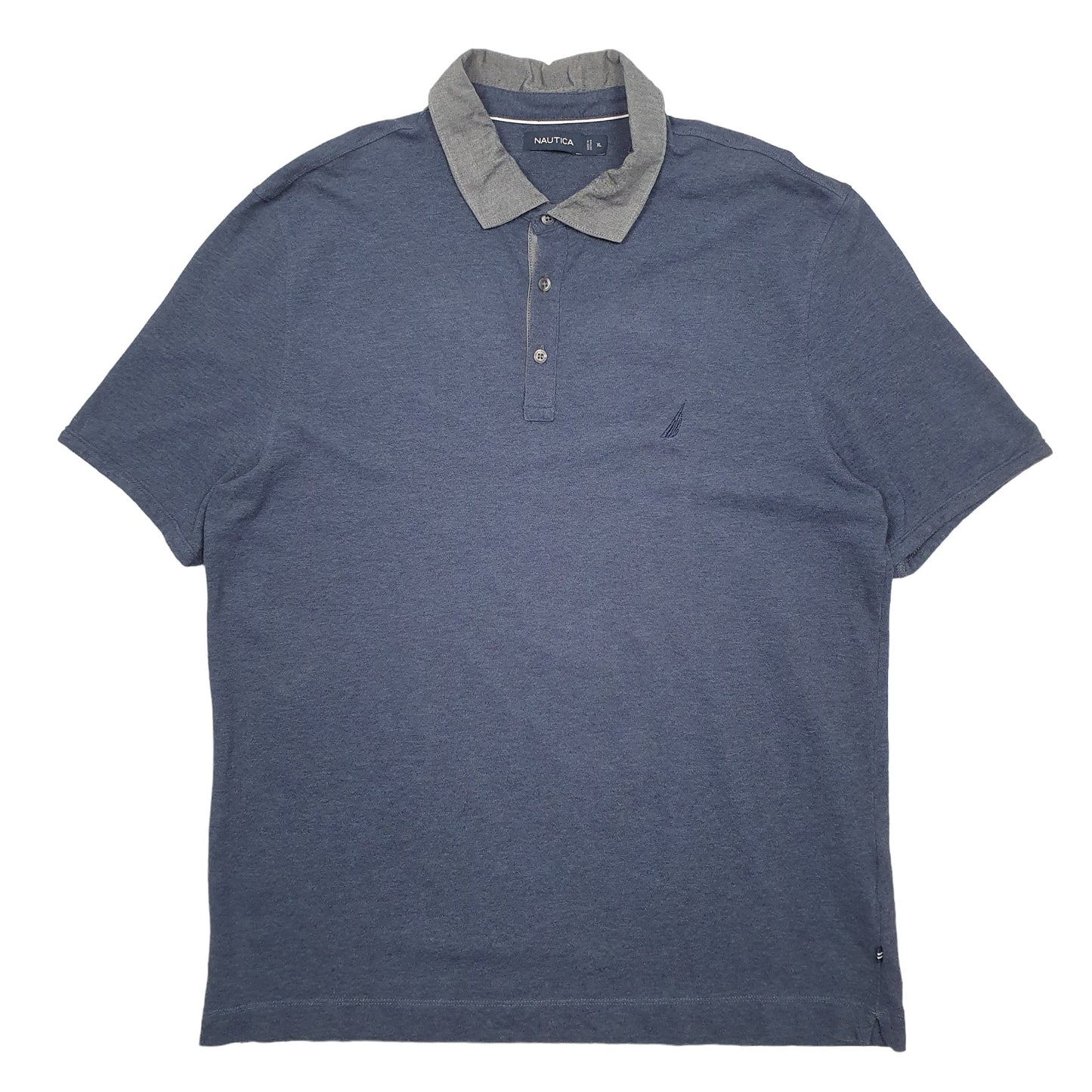 Mens Navy Nautica  Short Sleeve Polo Shirt