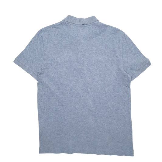 Mens Blue Lacoste  Short Sleeve Polo Shirt