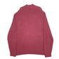 Mens Burgundy Nautica Knit Quarter Zip Jumper