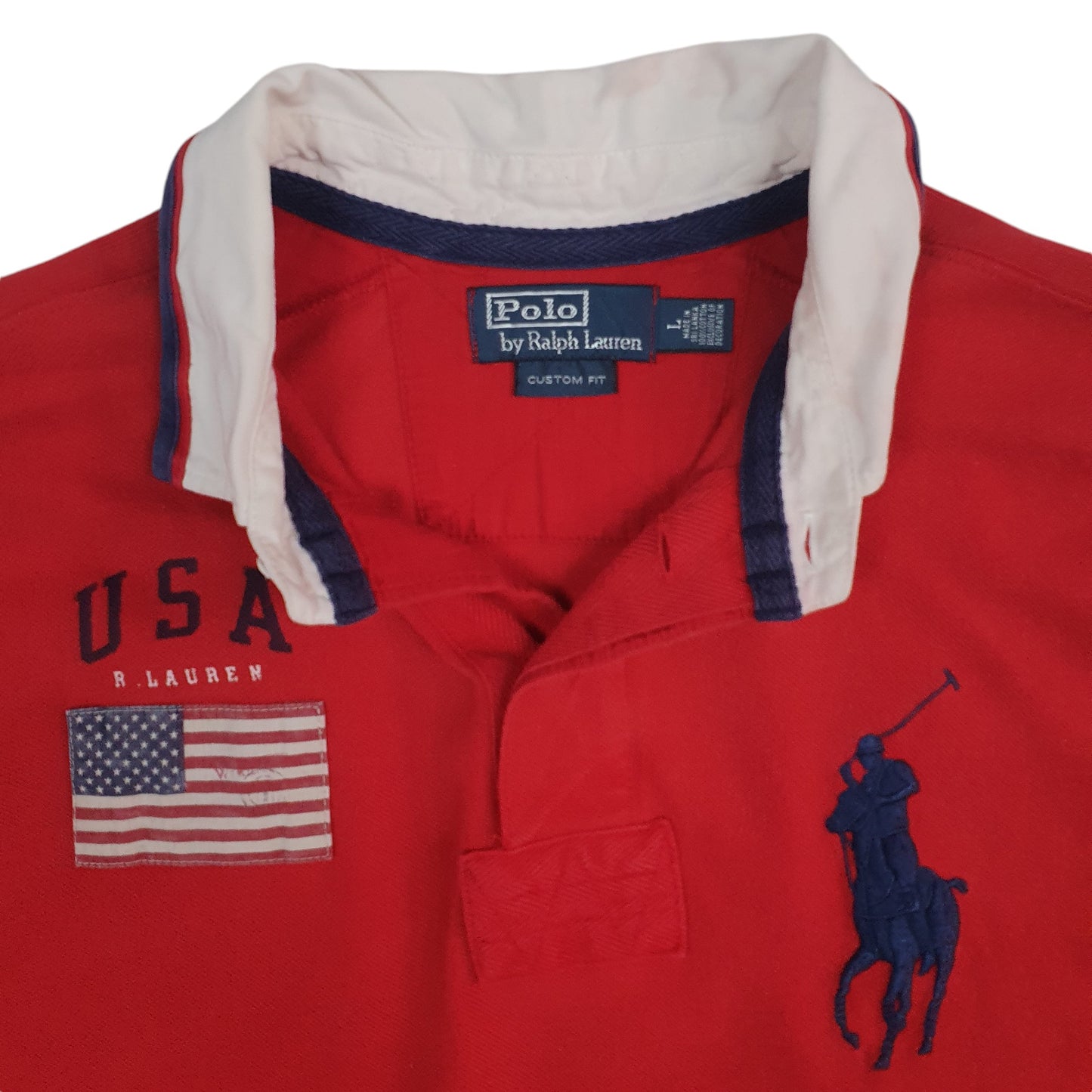 Mens Red Polo Ralph Lauren  Short Sleeve Polo Shirt