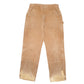 Mens Tan Carhartt Double Knee Riveted Made In USA Carpenter Trousers
