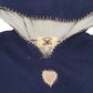 Womens Navy Fried Frog Vintage Hoodie Jumper
