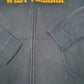 Mens Navy Nike Hoodie Vintage Team 2000s West Virginia USA Spellout Full Zip Jumper