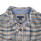 Mens Brown Lands End Houndstooth Shirt Shacket Check  Coat
