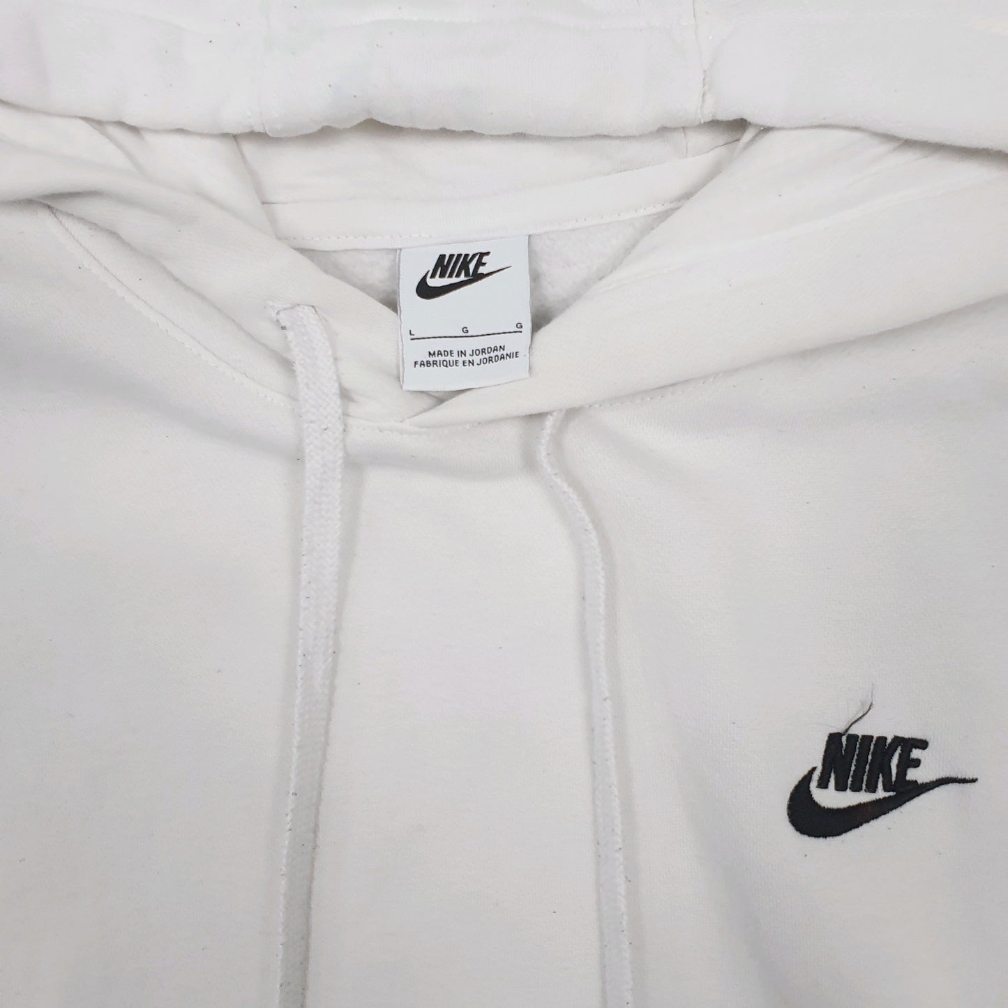 Mens White Nike  Hoodie Jumper