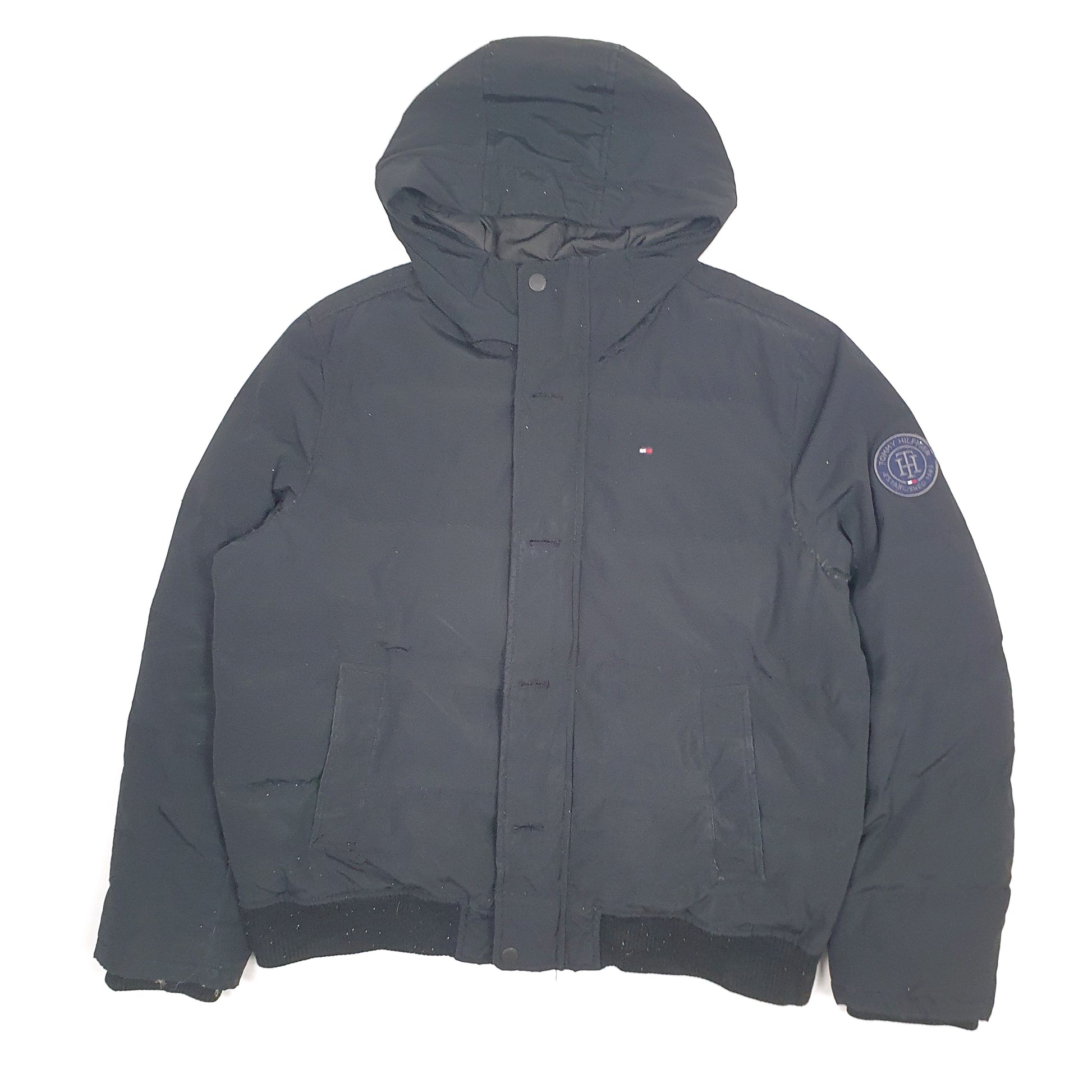 Mens Black Tommy Hilfiger   Coat