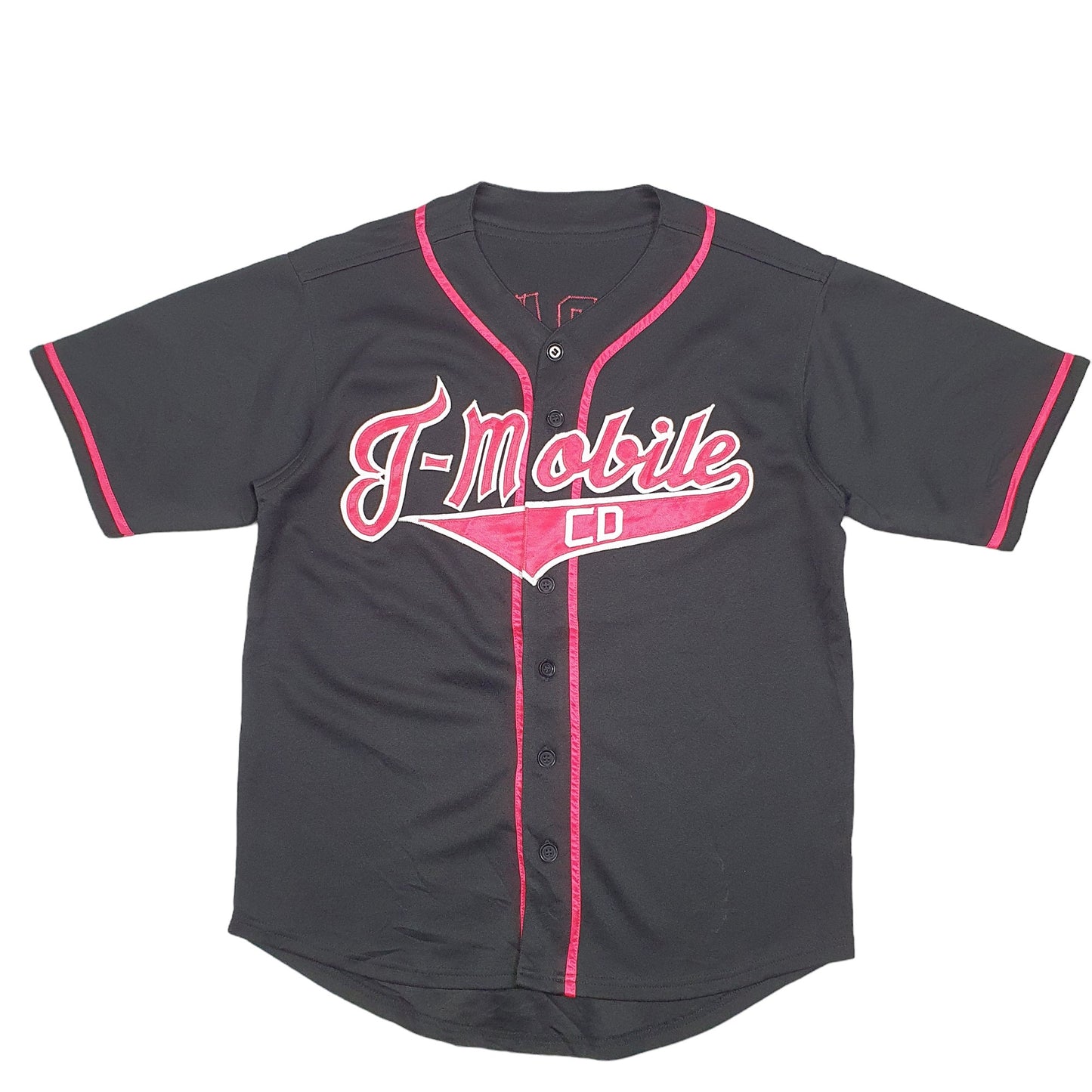 Mens Black Unbranded Baseball Jersey T Mobile Short Sleeve T Shirt