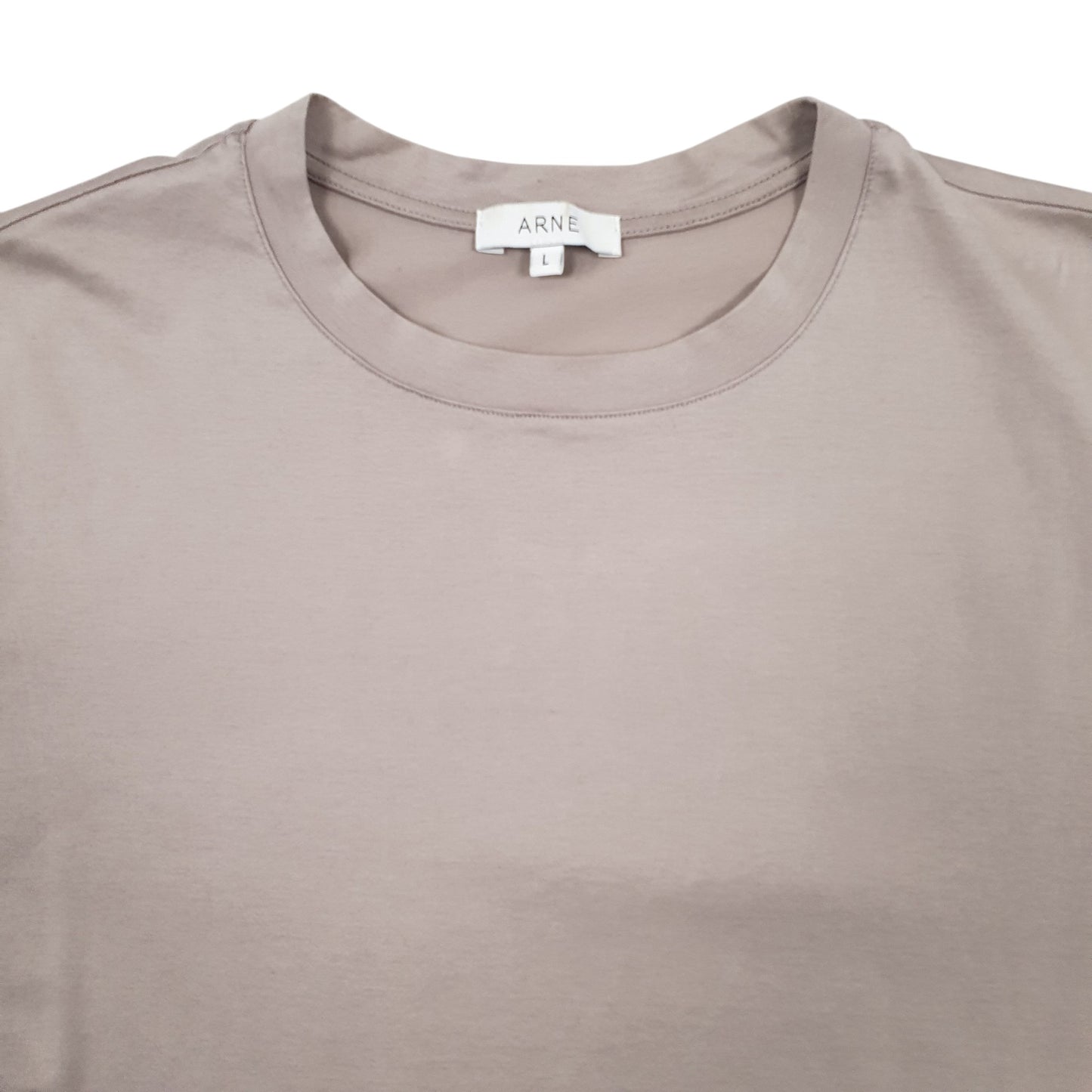 Mens Beige Arne  Short Sleeve T Shirt