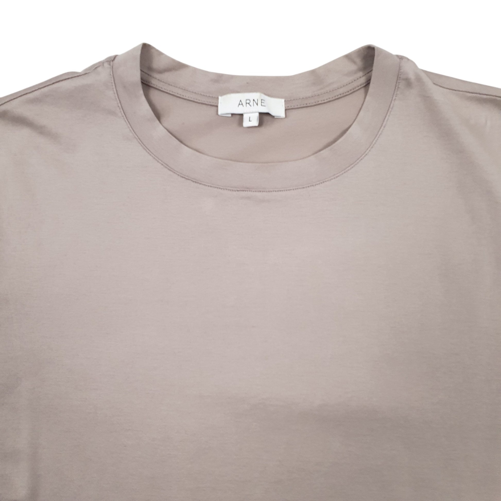 Mens Beige Arne  Short Sleeve T Shirt