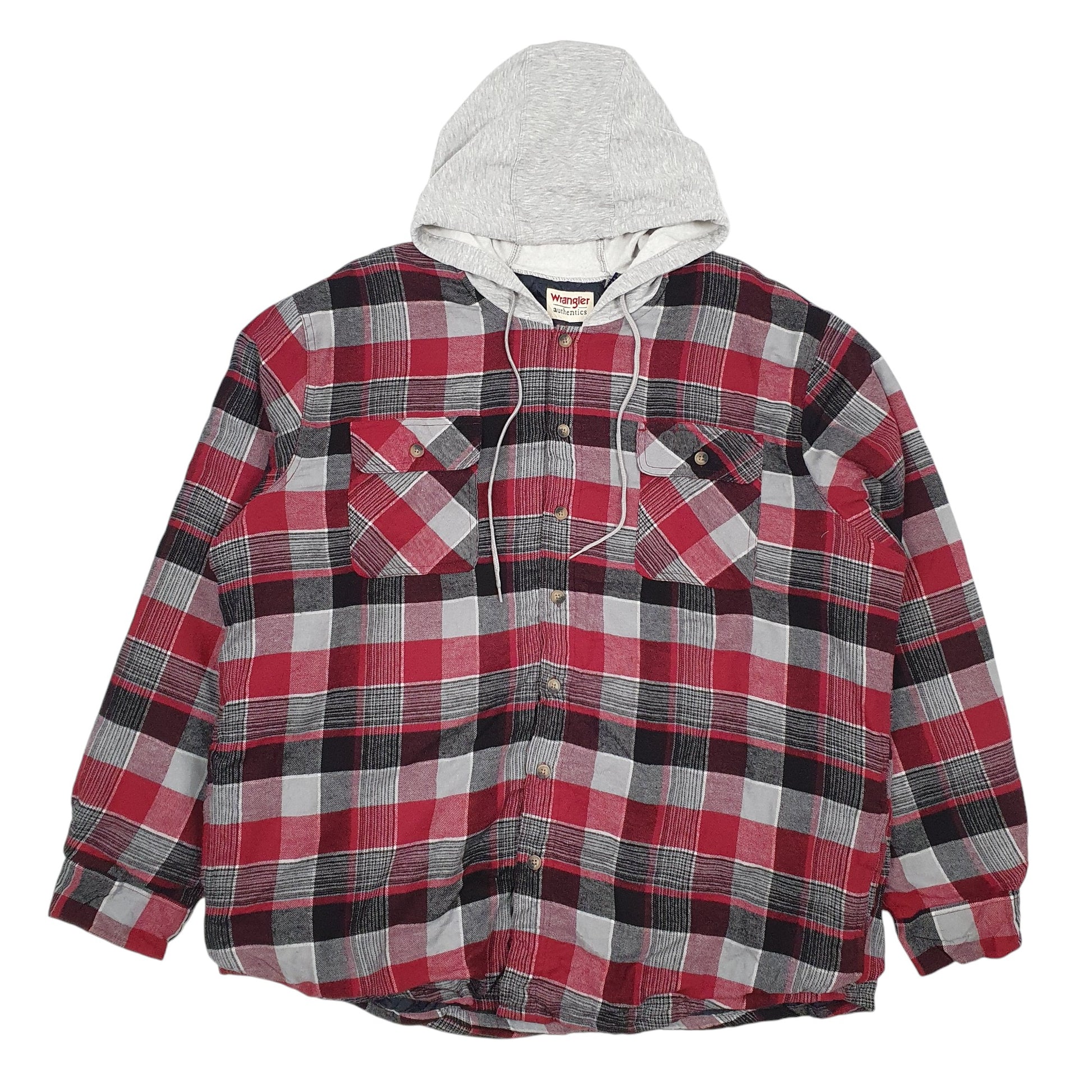 Mens Grey Wrangler Plaid  Coat