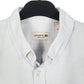 Mens Blue Lacoste Oxford Short Sleeve Shirt
