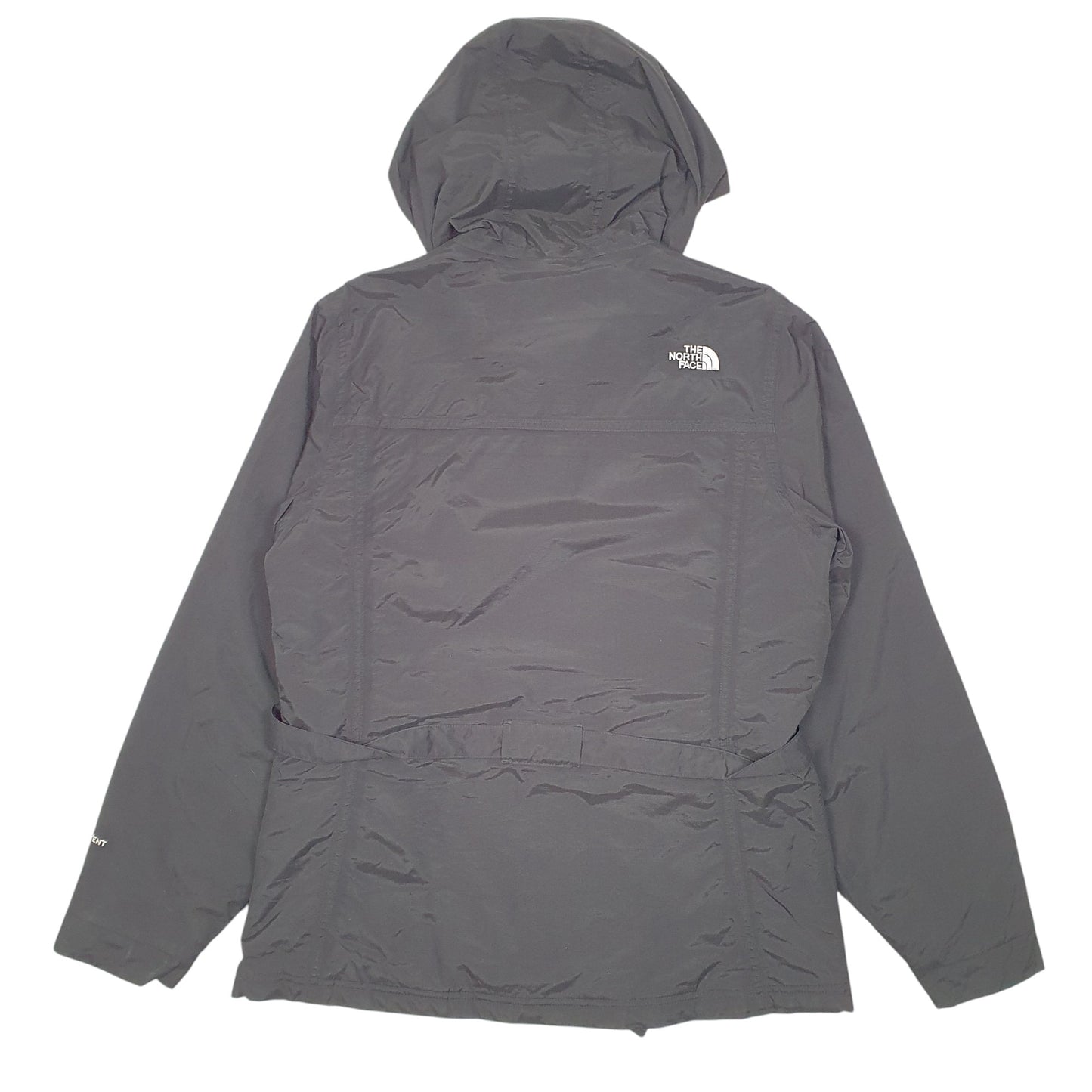 Womens Black The North Face Belted Crewneck Coat