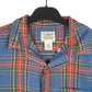 Mens Blue L.L.Bean Slightly Fitted Flannel Overshirt Shacket Tartan Long Sleeve Shirt