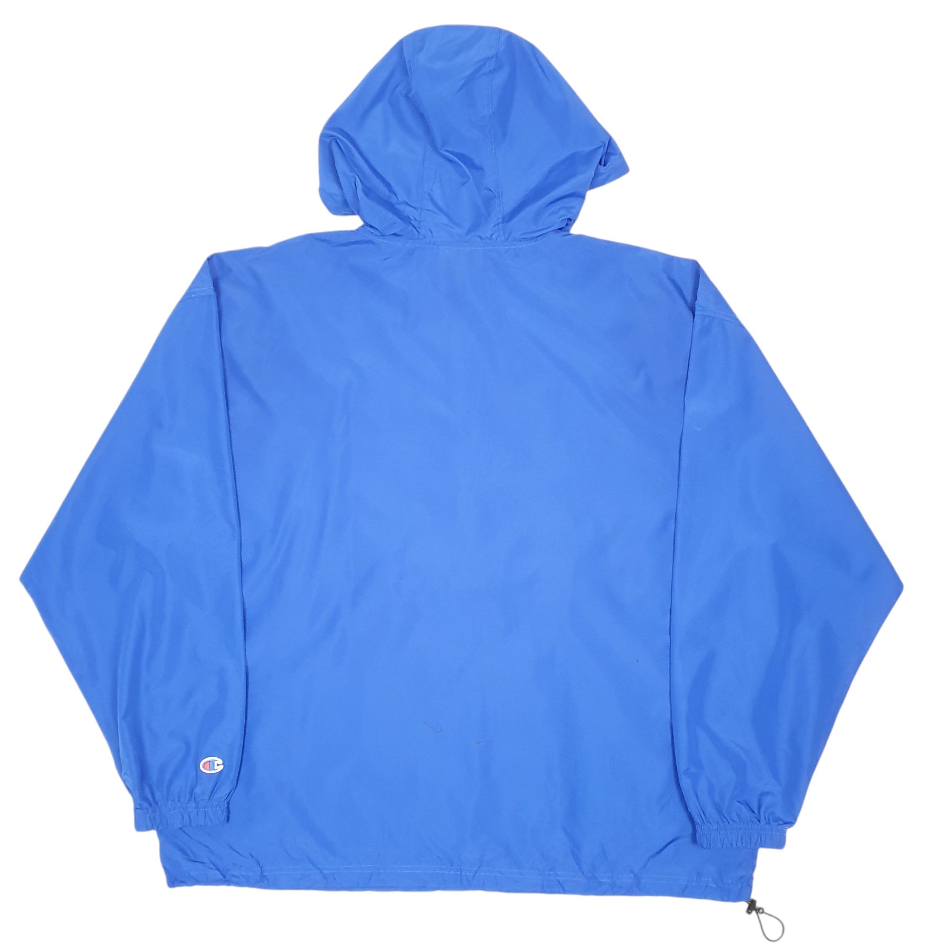 Mens Blue Champion Smock Pop Over Lightweight Hooded Hoodie Coat