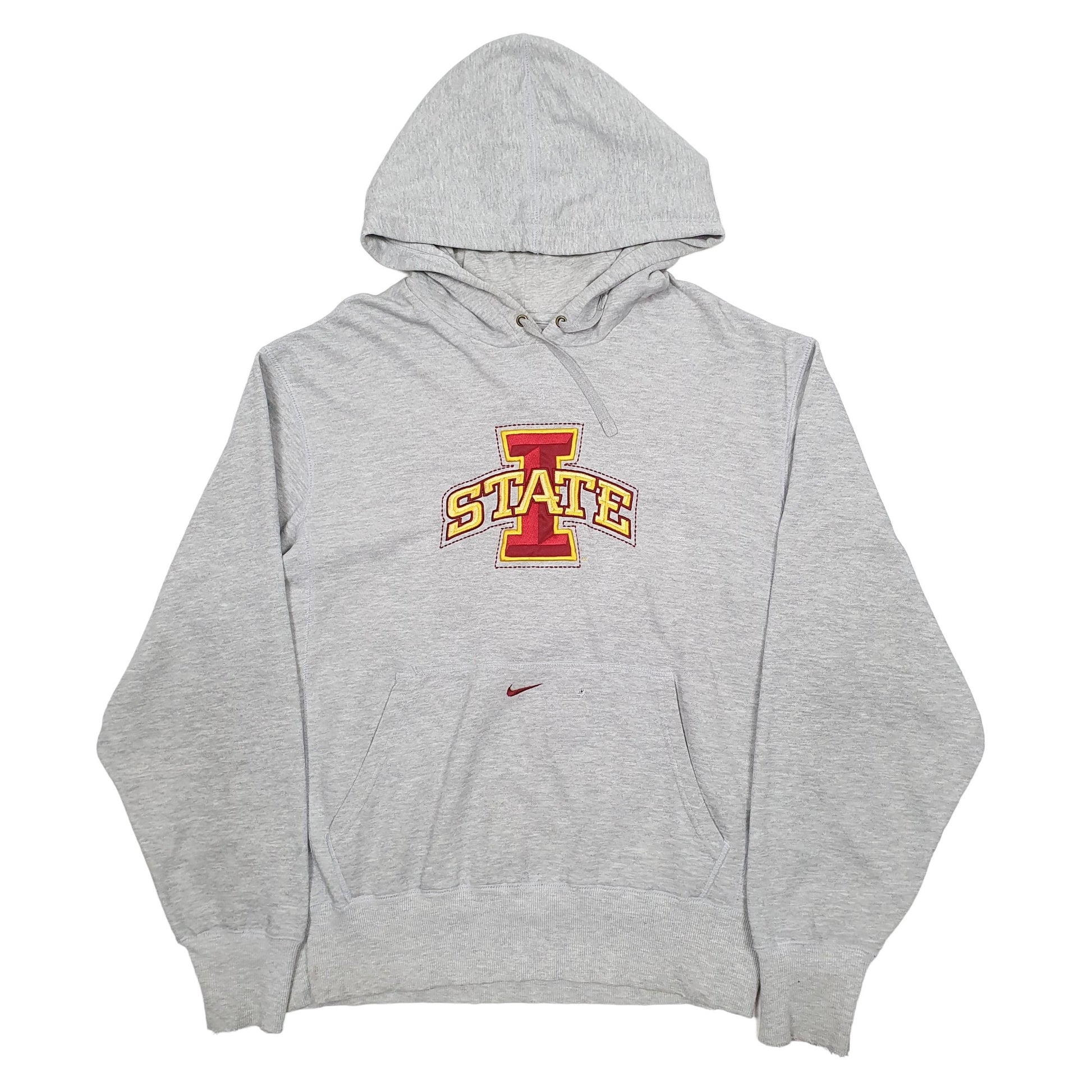 Mens Grey Nike Iowa State Cyclones Basketball USA NBA Hoodie Jumper